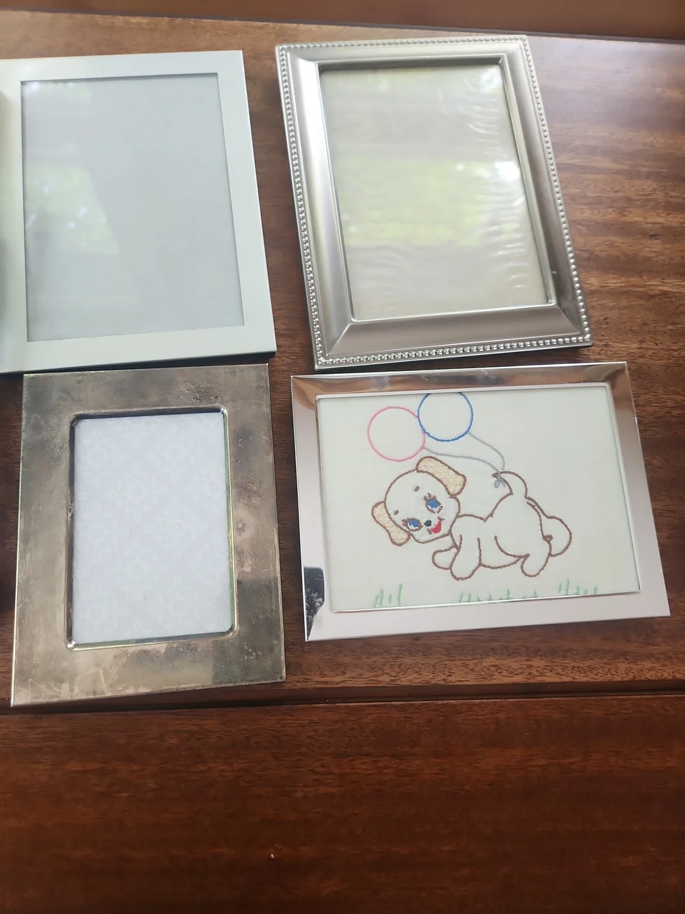 Decorative Floral Silver Photo Frame +4  OtherSilverPlated Frames